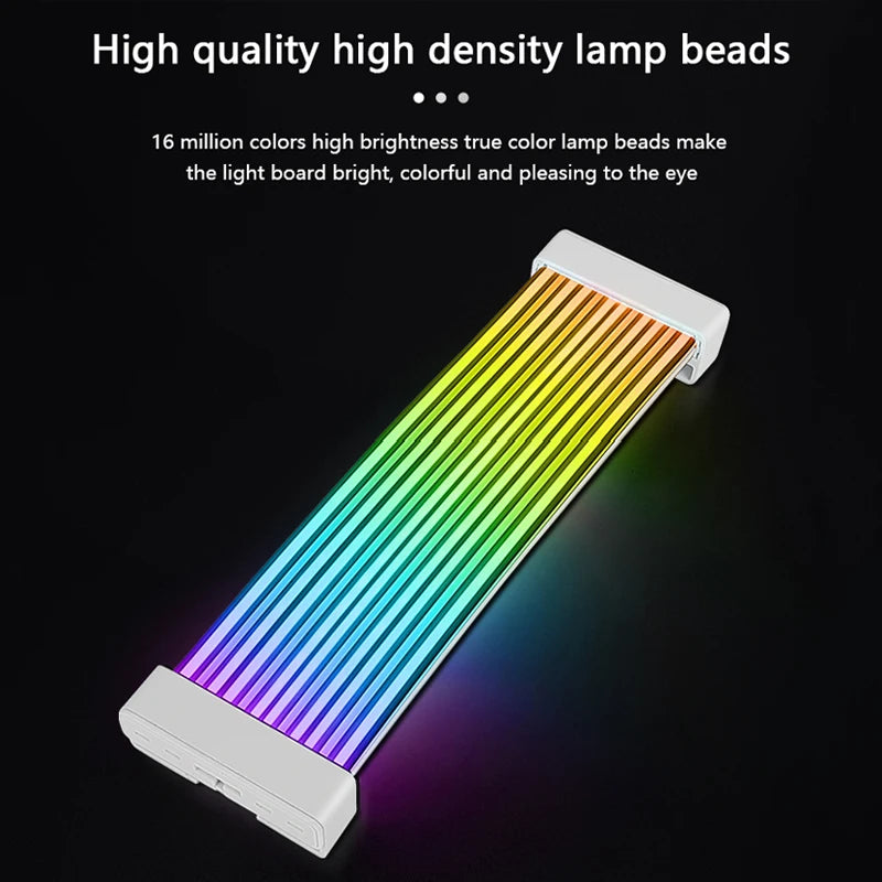 Computer Case Bendable ARGB Light Board, Suitable For Graphics Card 24pin/8pin/2x8pin/12VHPWR/Motherboard Decorative Light Strip