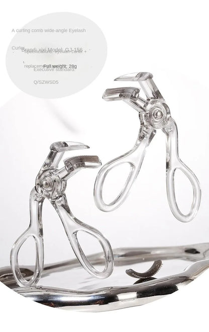 Portable Wide-Angle Eyelash Curler with Built-in Comb - for All Eye Shapes | Beginner-Friendly & Battery-Free (Travel Must-Have)