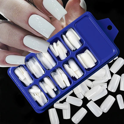 120Pcs Wine Red Almond Press On Nails Full Coverage Fake Nail Tip False Fingertips for Dating/Party Women Manicure Extension Tip