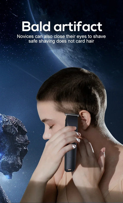 2026New Electric Hair Clipper Hair Trimmer for Men Body Groomer & Pubic Waterproof Hair Trimmer Replaceable Ceramic Blade