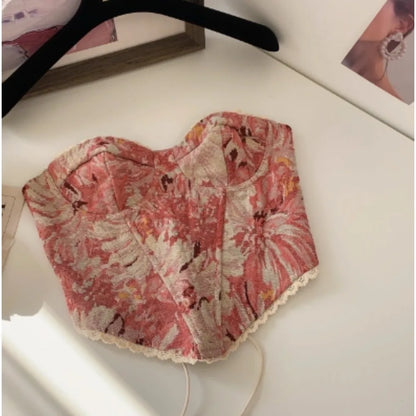 sweet Bandage asymmetrical tube top Camis Slim Korean Tanks Top Elegant Basic Crop Top summer Women Bustier