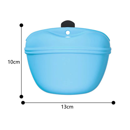 Pet Feeding Bag Outdoor Training Dog Food Pocket Portable Silicone Pet Snack Pouch Outdoor Walking Dog Hanging Style Waistpack