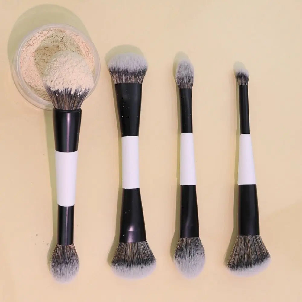 Dual-Ended F4 Contour Face Brush Multi-purpose High Coverage Eyeshadow Concealer Brushes Cosmetic Beauty Makeup Brushes