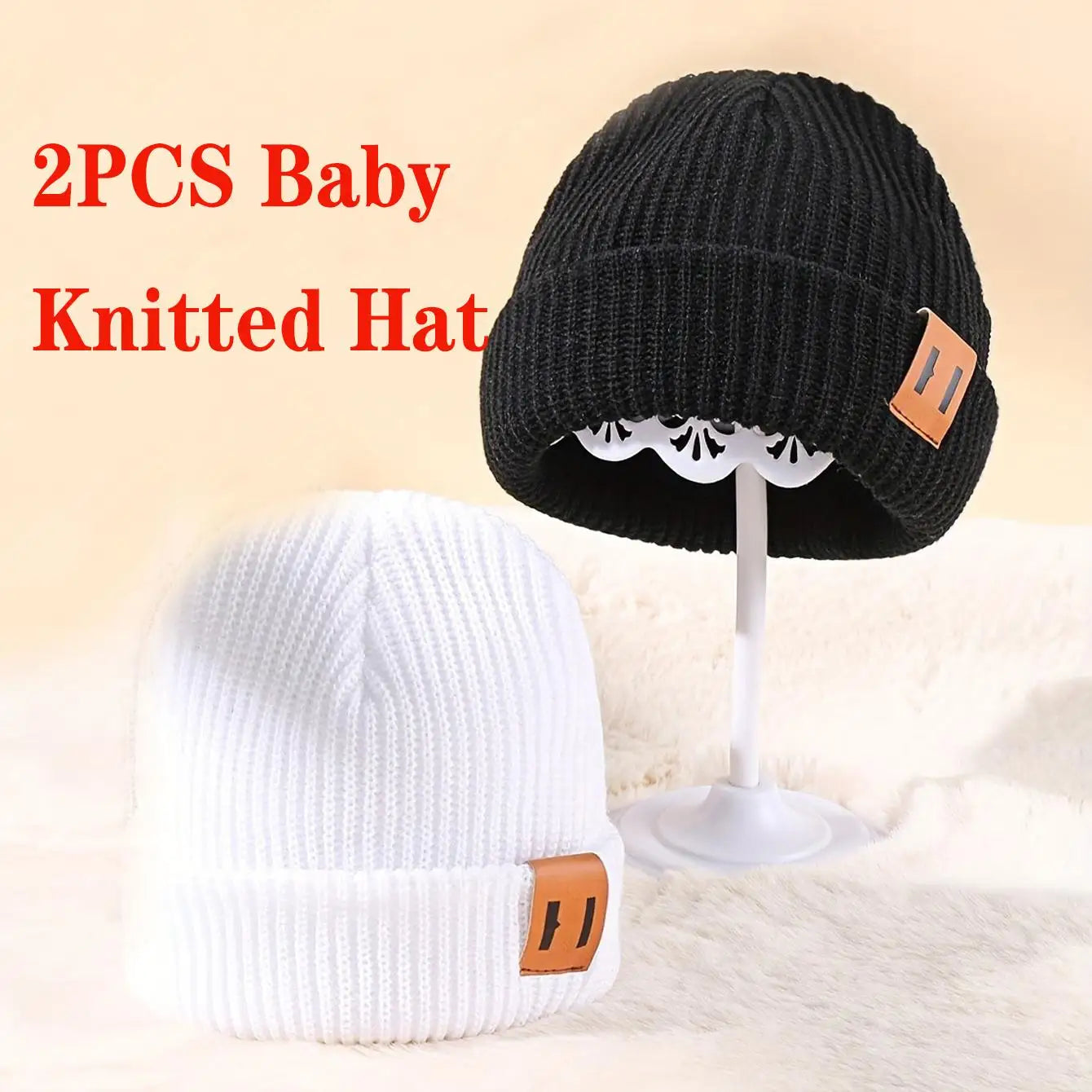 1/2/3 Pcs Knitted winter baby Hats for kids Keep Newborn Infant Beanies for Boys Girls  baby accessories newborn