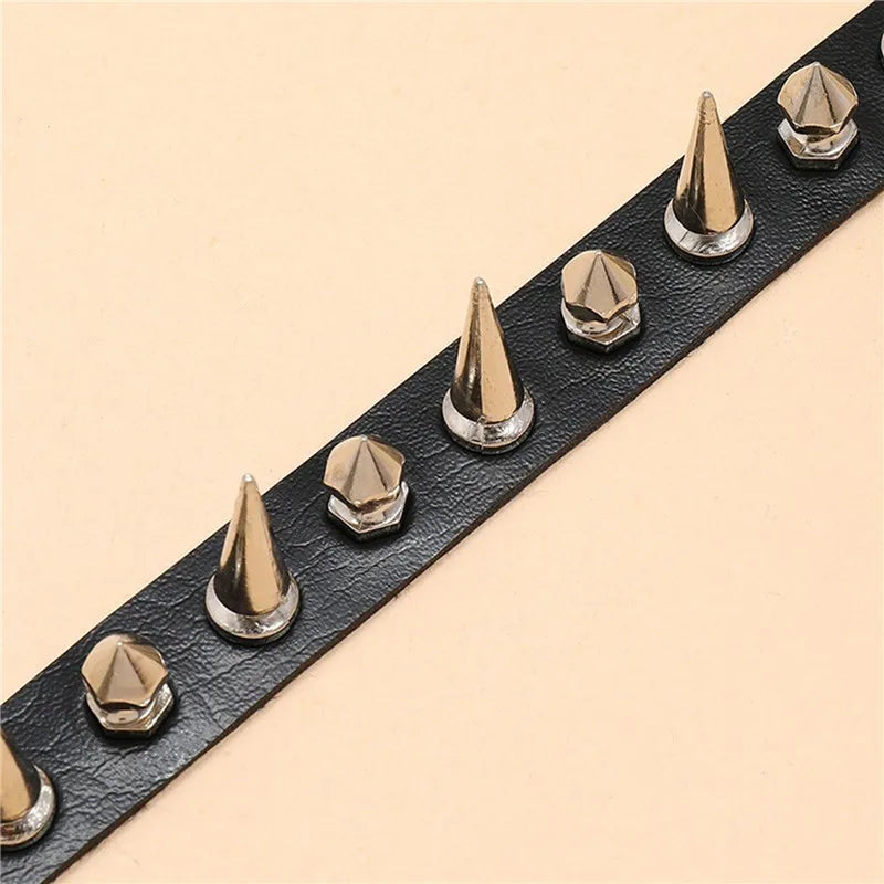 1pc Punk Gothic Necklace Rivet Choker Y2K For Men Women New Year Christmas Party Birthday Valentine's Day Lovers Gifts