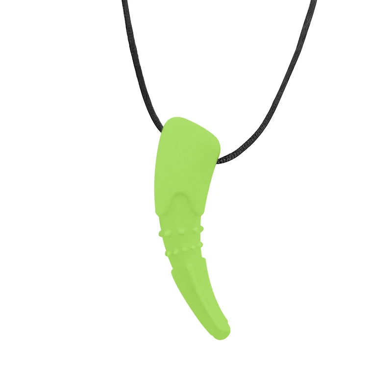 1pcs silicone teether children building block chewing necklace sensory chewing molar pendant oral motor toy for ADHD boy gift