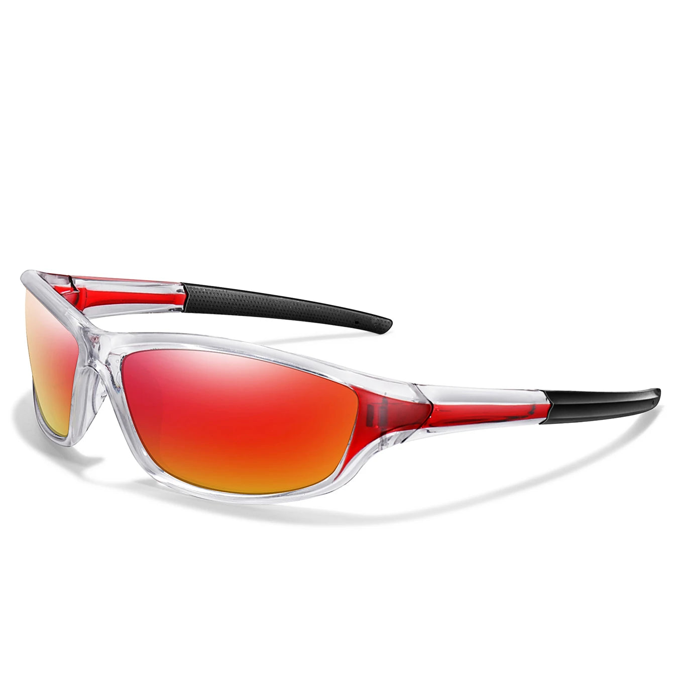 Men and Women Polarized Fishing Sunglasses Outdoor Sports Cycling Driving Hiking Eyewear Camping Travel Transparent Frame UV400