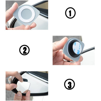SEAMETAL 2PCS Upgrade Car Rearview Mirror Wide-angle Blind Spot Car Auxiliary Rearview Convex HD Mirrors for Car Accessories