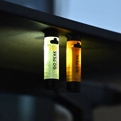 Gopeak Mini Pocket LED Flashlight USB Rechargeable Torch Keychain Clip Cap Light Long Endurance Emergency Hiking Camping Outdoor