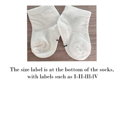 5Pairs Baby Socks Infant Cartoon Solid Color Soft And Comfortable White Mid-Calf Socks For Daily Life