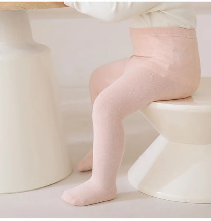 Autumn Baby Leggings Bow Knitted Baby Pantyhose Solid Color Children Pantyhose Toddler Kids Stockings For Boys And Girls