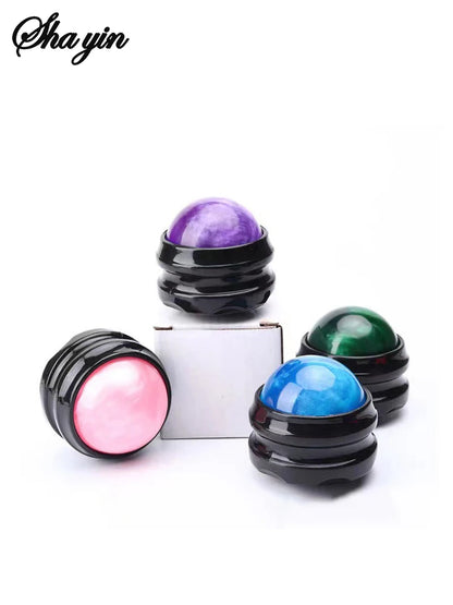 Mini Manual Therapy Body Massager Ball 360 Degree Spin Design Self Massage Tool for Back Shoulders Foot Massage