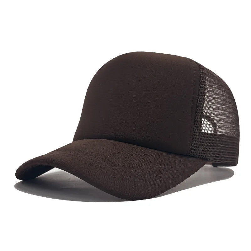 Customized Printed Logo Unisex Cap Casual Plain  Baseball Cap Adjustable Snapback Hats Hip Hop Trucker Cap