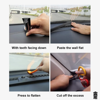 1.6m Auto Dashboard Sealing Strip Universal Car Sticker Rubber Seals Noise Insulation for Weatherstrip Car Accessories