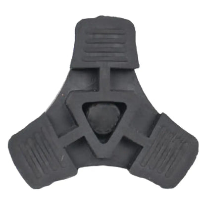 19mm Canes Self Standing Protect End Cover Eldder Walking Stick Rubber Non-Slip Pad End Bottom Cap Tripod Shaped Tip Replacement