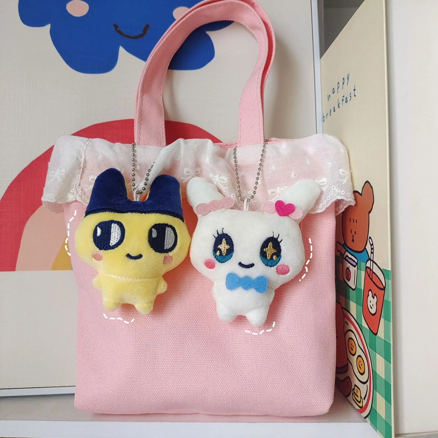 Japanese Plush Cartoon Takuma Song Doll Pendant Cute Sweetheart Jima Meiji Doll Brooch Bag Pendant Valentine's Day Gift
