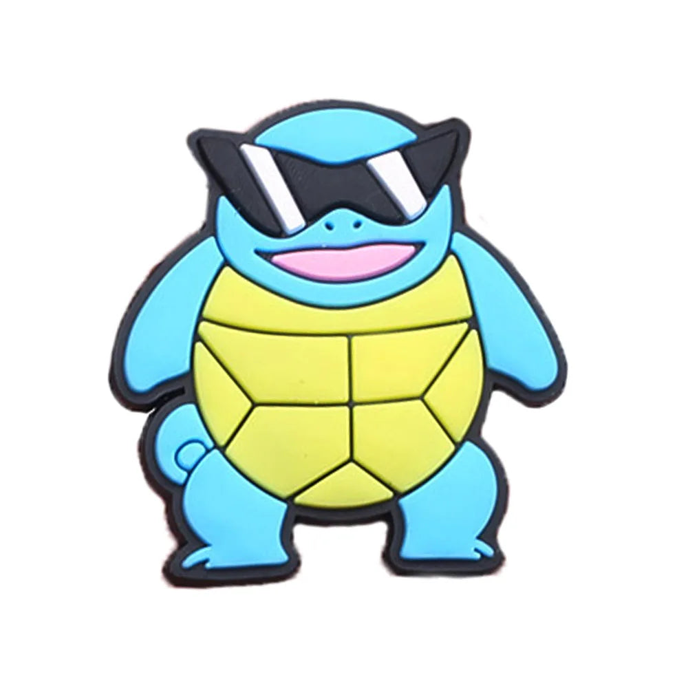 11pcs/set Pokemon Cool Pikachu Squirtle for Cartoon Shoe Charms Decoration Accessories for Classic Clog Kids Gifts