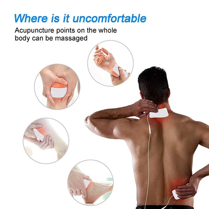 10/50pcs Body Physiotherapy Tens Electrode Pad Electric Muscle Stimulator Massage Patches Conductive Gel Pulse Relieve Fatigue