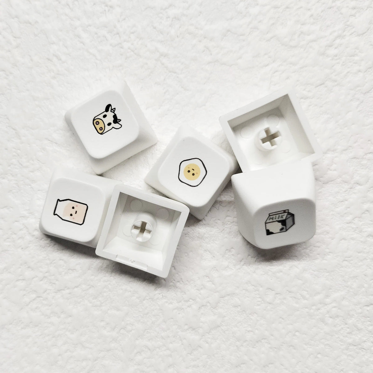Minimalist White PBT Keycaps 120 Keys Korean Spanish English Multilingual XDA Profile for Mechanical Keyboard Magnetic Keyboard