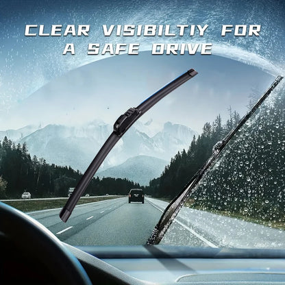 For Nissan Micra K12 2002-2010 Car Wiper U-type Soft Rubber Boneless Wiper HD Quiet Durable Automotive Wiper 21"+18"