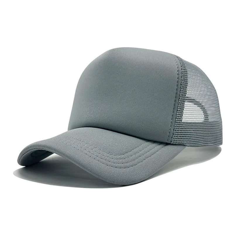 Customized Printed Logo Unisex Cap Casual Plain  Baseball Cap Adjustable Snapback Hats Hip Hop Trucker Cap