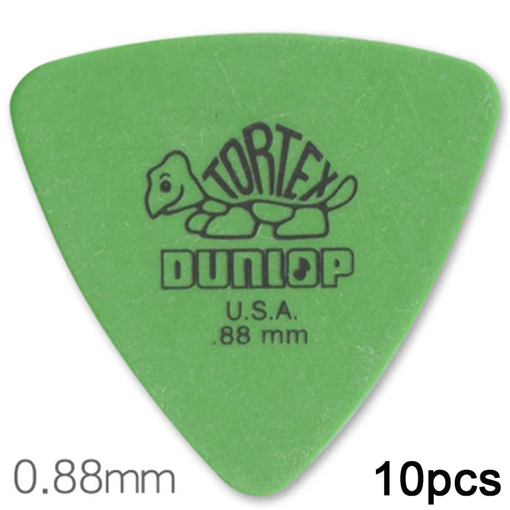10pcs Delrin Dunlop Guitar Picks 0.5/0.6/0.73/0.88/1.0/1.14MM Anti-slip Style Electric Guitar Picks Triangle Picks
