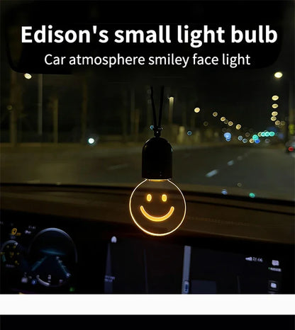 Car mounted small light bulb, interior decoration, car decoration, ambient light, pendant style creative car hanging night light