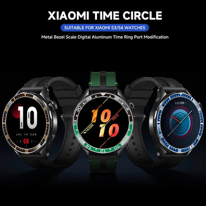 Steel Bezel Rings For Xiaomi Watch S3/S4 Anti Scratch Metal Cover Protective Watch Decoration Supplies For Xiaomi Watch S3 S4