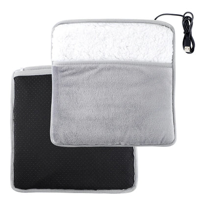 Foot Warmer USB Foot Heater Thermal Foot Heating Pad Soft Plush Warm Foot Cover Electric Heating Feet Warmer for Home Bedroom