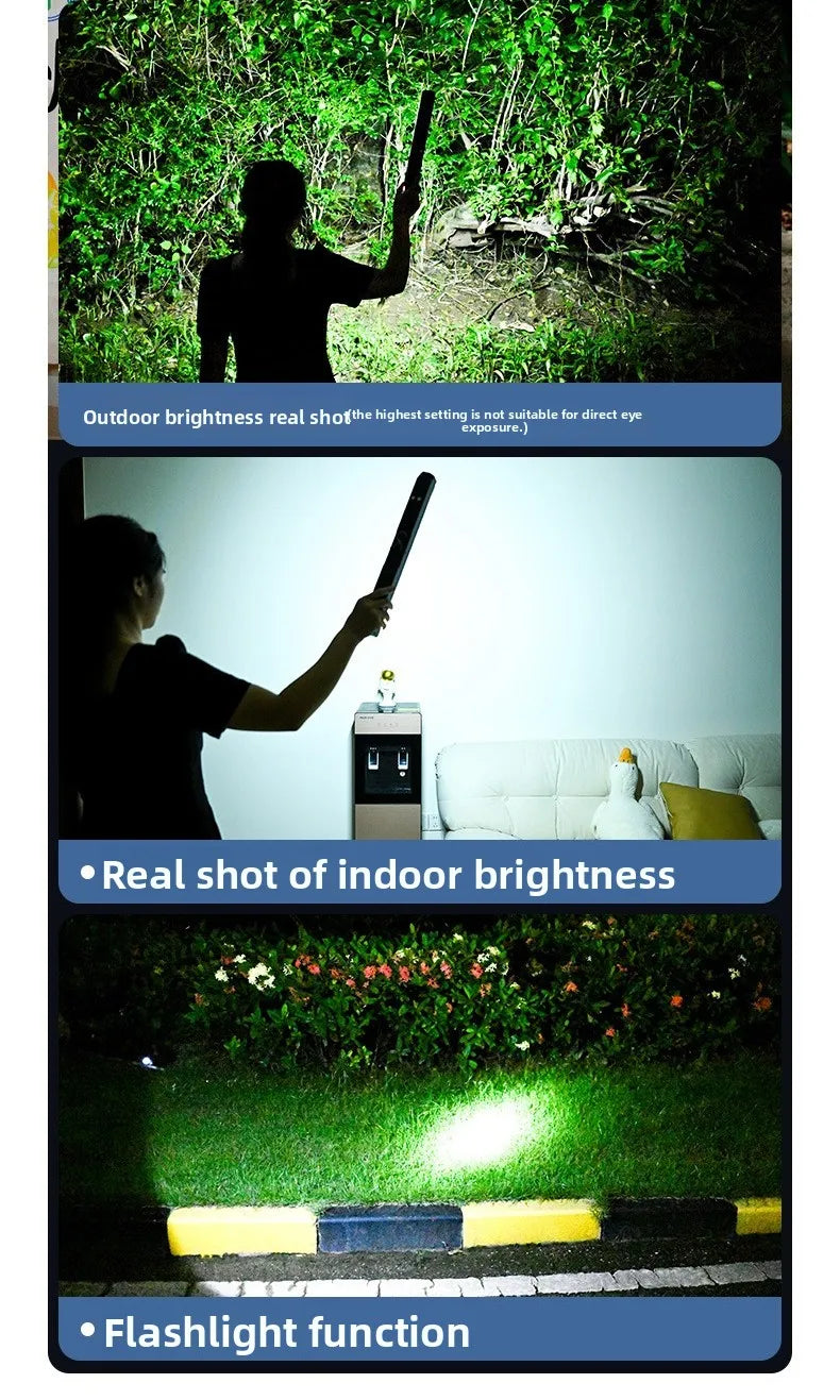 【High Power Magnetic LED Light Bar】2026 New Portable USB Rechargeable Work Light 3 Modes IP66 Waterproof Emergency Power Bank