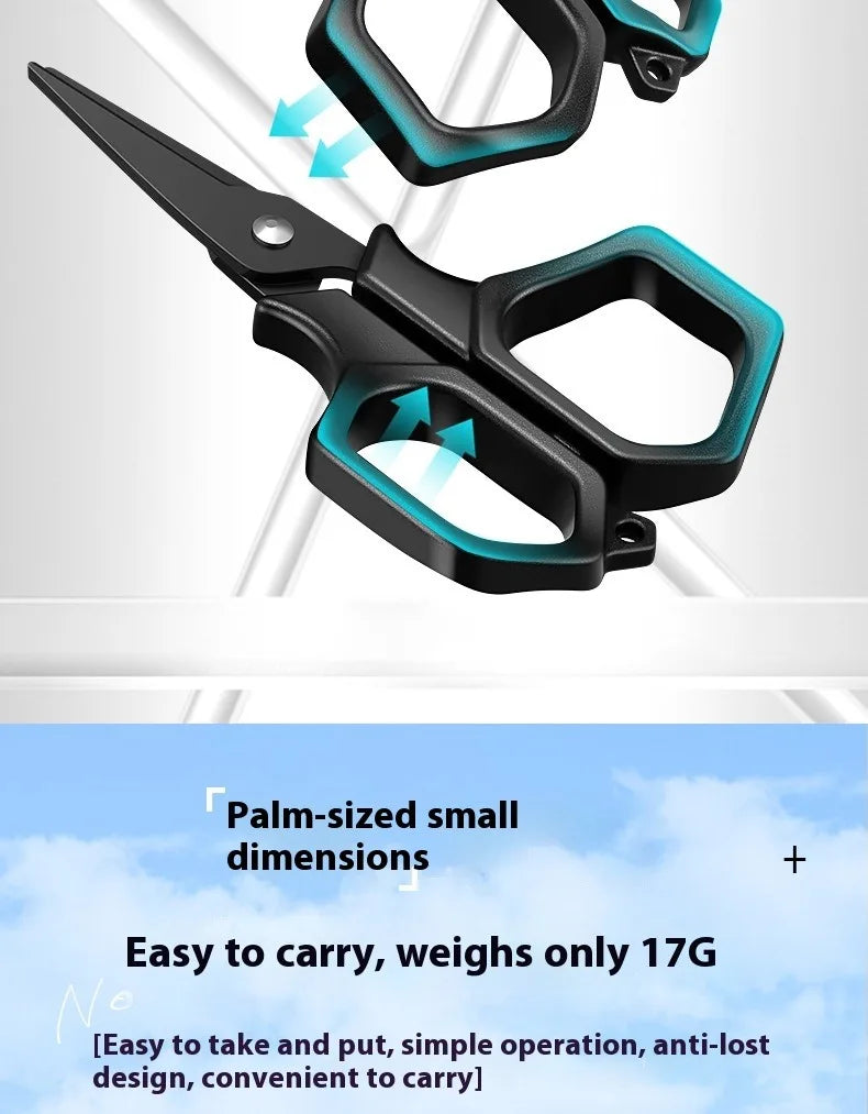 Portable titanium plated fishing scissors for hanging strings, PE line fishing line, Dali Ma stainless steel lure scissors
