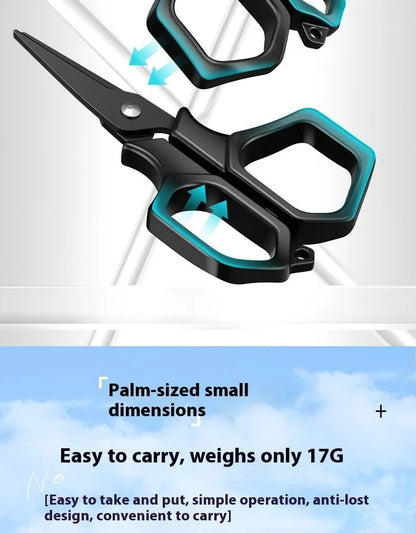 Portable titanium plated fishing scissors for hanging strings, PE line fishing line, Dali Ma stainless steel lure scissors