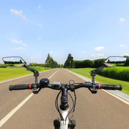 DOMEN Bicycle Rearview Wide-Angle Mirror Cycling 360° Rotate Road Bike Handlebar Rear View Mirrors Bike Accessories