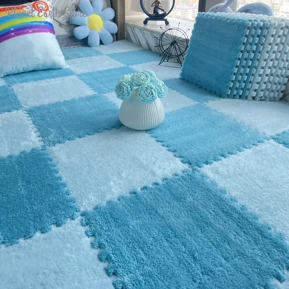 10/20Pcs Soft Plush Children's Mat Baby Play Mat Baby Toys Eva Foam Puzzle Carpet in Children's Room Keep Warm Playmat Floor Mat