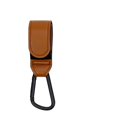 1/2pcs PU Leather Baby Bag Stroller Hook Pram Rotate 360 Degree Rotatable Cart Organizer Pram Hook Crochet Stroller Accessories