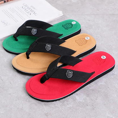 Flip-Flops For Men 2024 Summer Anti-Skid Breathable Home Outdoor Comfortable Slippers Daily Casual Men Flip-Flops Beach Slippers