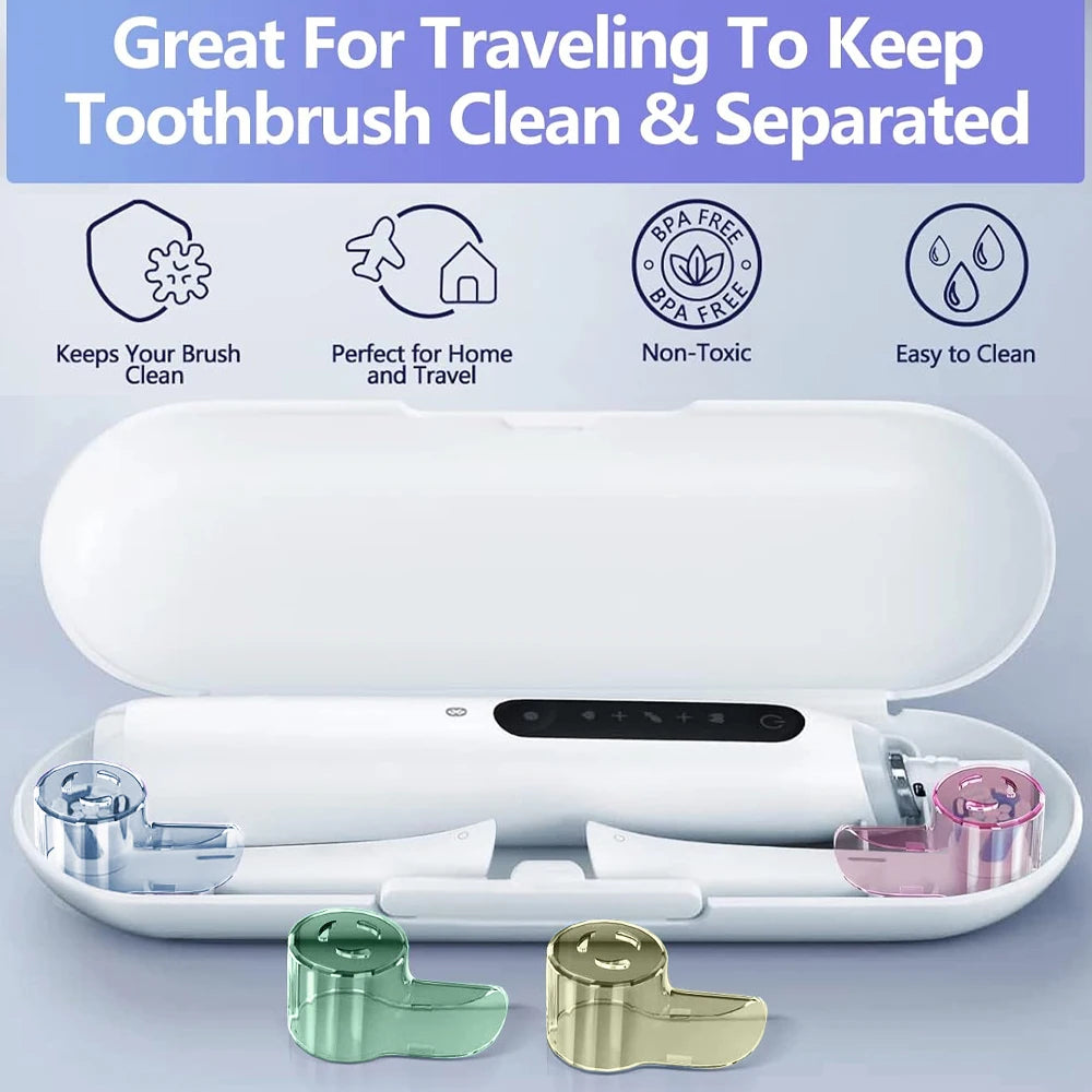 Toothbrush Dustproof Covers Caps Compatible with Braun Oral B Replacement Heads & iO Series Electric Toothbrush Head Protector