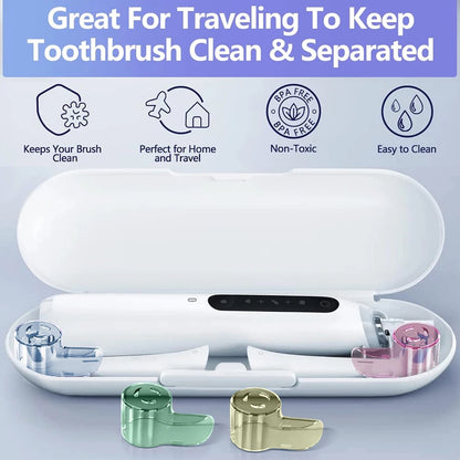 Toothbrush Dustproof Covers Caps Compatible with Braun Oral B Replacement Heads & iO Series Electric Toothbrush Head Protector
