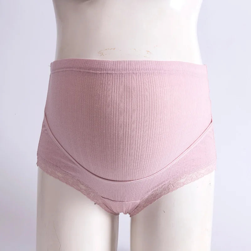 Pure Cotton Comfortable Traceless Underwear For Pregnant Women With High Waist and Adjustable Belly Support During Pregnancy