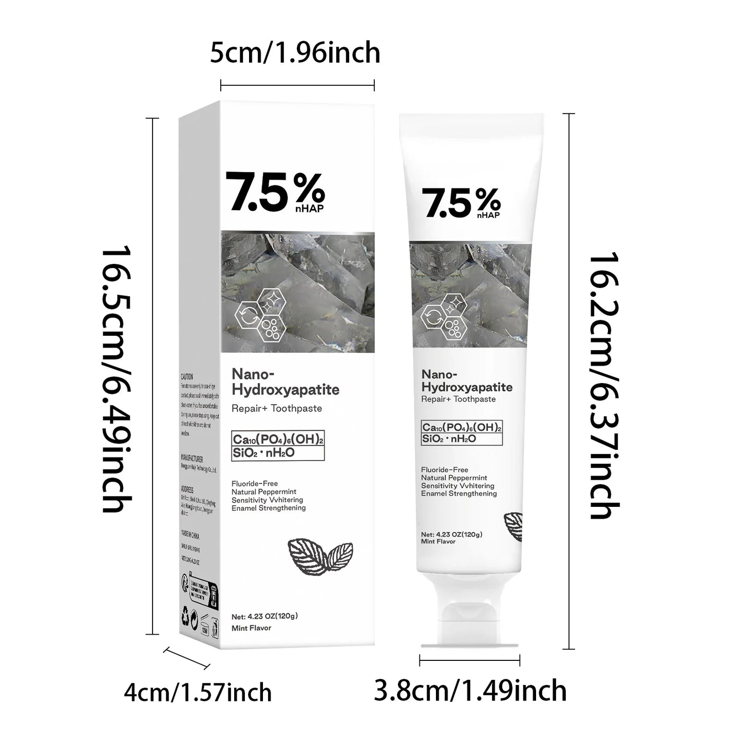 Nano Hydroxyapatite Toothpaste Remover Coffee Tea Stain Improve Bad Breath Prevent Caries Teeth Whitening Toothpaste Products