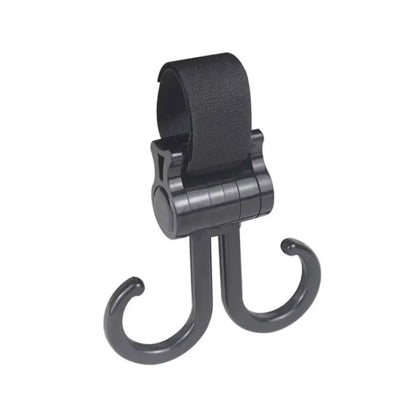 Double Hook Load-bearing Sturdy and Durable 360 Degree Rotating Adjustable Hook and Loop Fasteners Baby Stroller Accessories