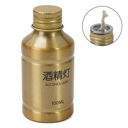 100ML Stoves Alcohol Lamp Portable Aluminum Alloy Lamp Alcohol Liquid Stove For Outdoor Survival Camping Laborotary Teaching