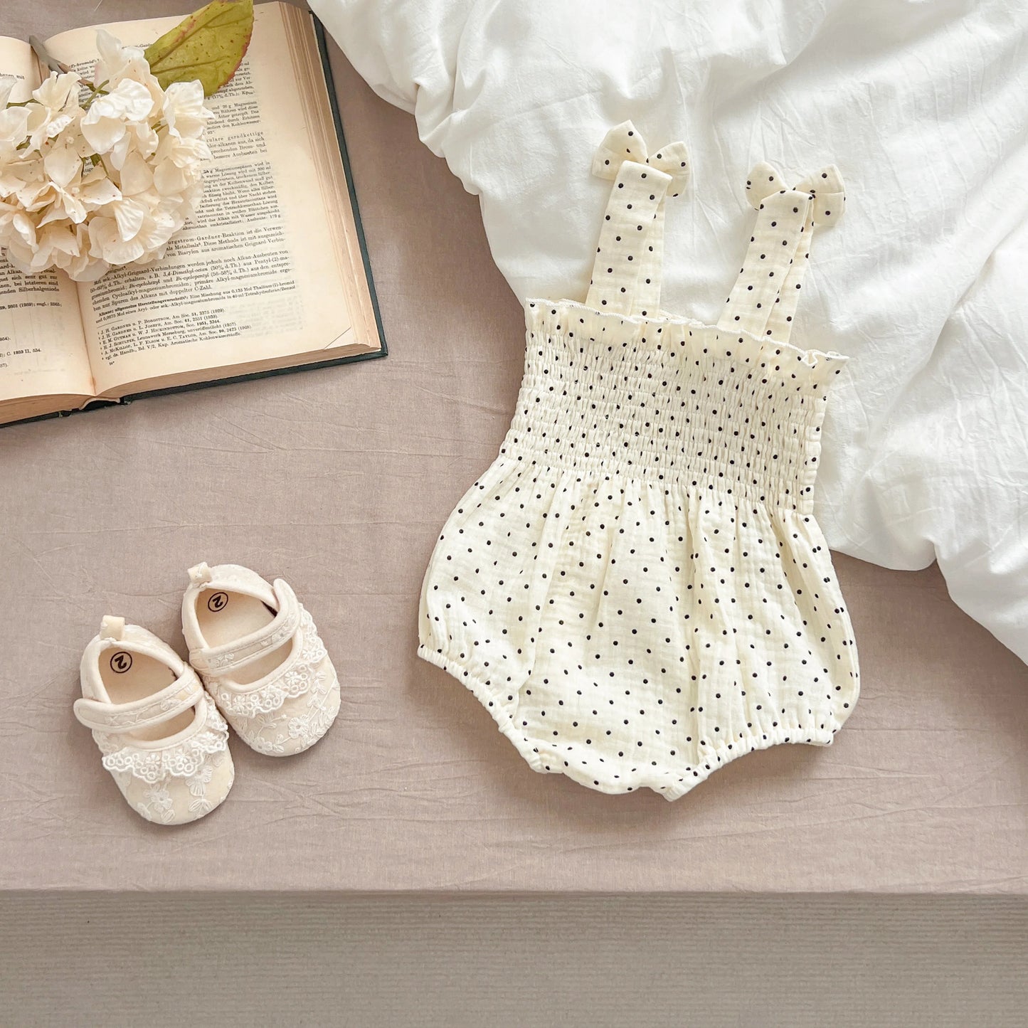 Summer Outfit Kids Baby Clothes Cotton Sleeveless Rompers Newborn Girls Clothes Toddlers Flower Bow Kids One-pieces Bodysuits