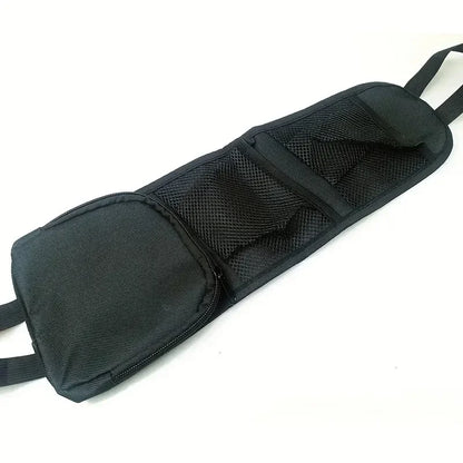 1pcs Car Seat Back Hanging Bag Oxford Cloth Waterproof Thermal Pressure Resistant Handle Side Storage Bag Vehicle Compression
