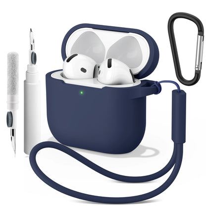 Soft Silicone Case For Apple Airpods 4 Earphone Cover Wireless Bluetooth Headset Protective Cases For Air Pods 4 Cover Accessory