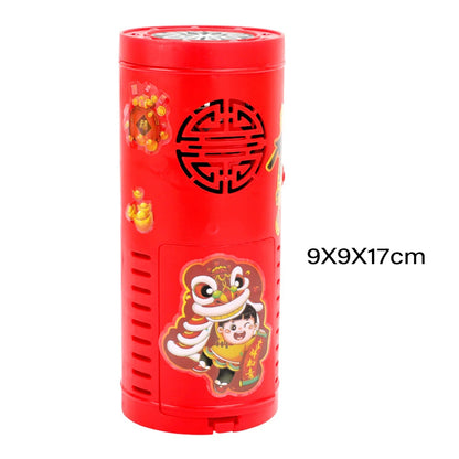 2024 Chinese New Year Imitation Firework Bubble Blowing Machine Electric Bubbles With Music Light Wedding Party Gift