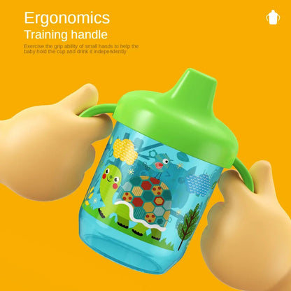 1PC Baby Duckbill Drinking Cup Wide Mouth Cup Baby Learning Drinking Cup with Double Handle for Learning Independent Drinking