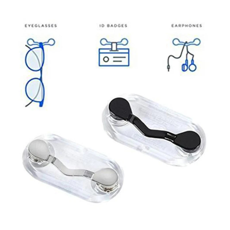 Magnetic Sunglasses Glasses Holder Badge Hangaing Headset Brooch Durable Hook Multi-Purpose Magnetic Clip for Glasses Badge