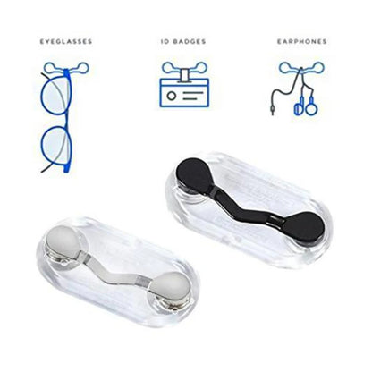 Magnetic Sunglasses Glasses Holder Badge Hangaing Headset Brooch Durable Hook Multi-Purpose Magnetic Clip for Glasses Badge