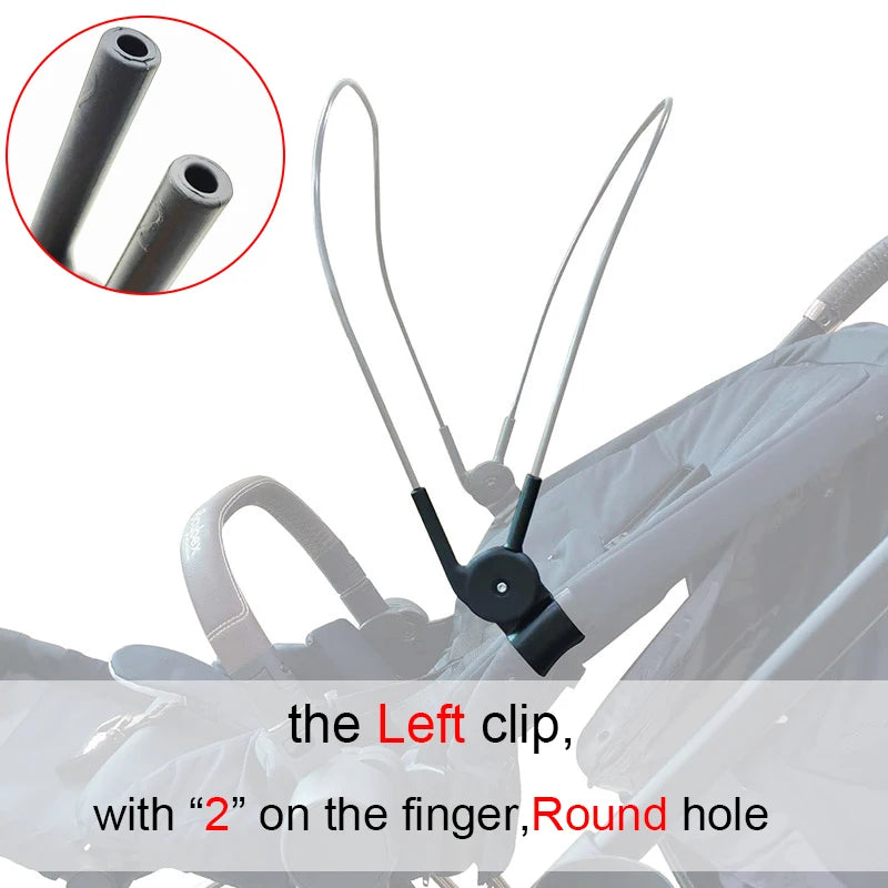 Buggy Awning Clasp For Cybex Mios 2/3 Priam 3/4 2019~2026 Stroller Roof Clamp Canopy Rod Clip Adjustable Knob Sunshade Connector